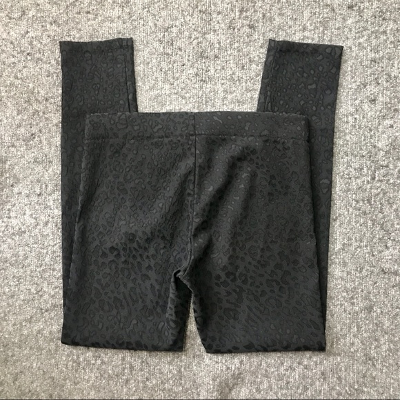 H&M Textured Leopard Print Pull-on Pants 10 - Picture 6 of 7